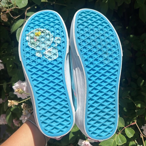 Vans Old Skool Spongebob Squarepants Lace Up Casual Shoes White Blue . UNISEX - Picture 11 of 17